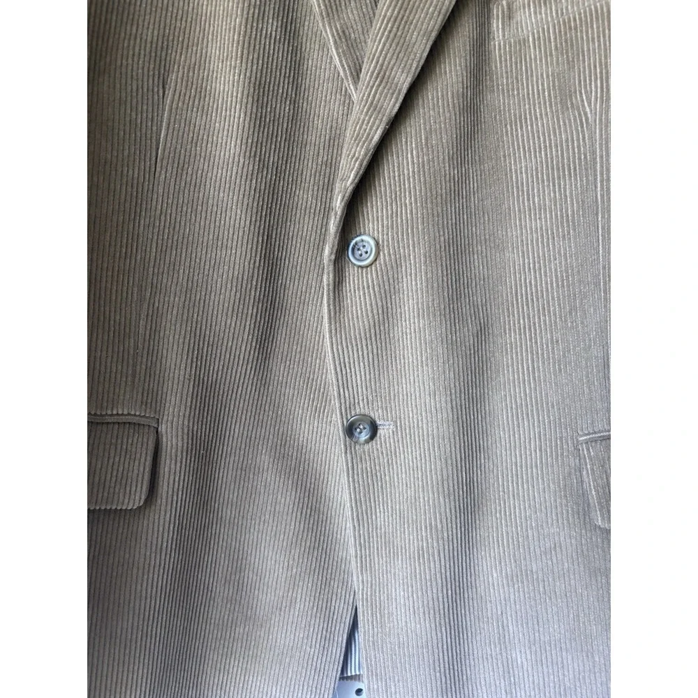 Cianni Cellini Super Cord Corduroy Men's 46R Cotton Blazer Jacket Brown Lined